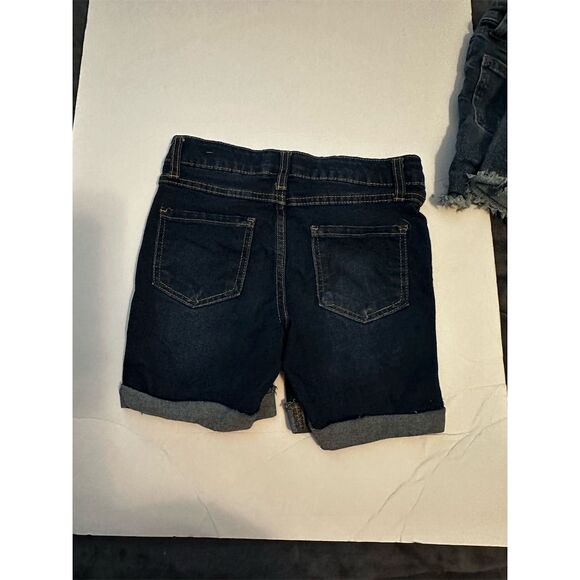 Old Navy Girls Size 10 Blue Denim Butterfly Embroidered Shorts - Picture 6 of 11